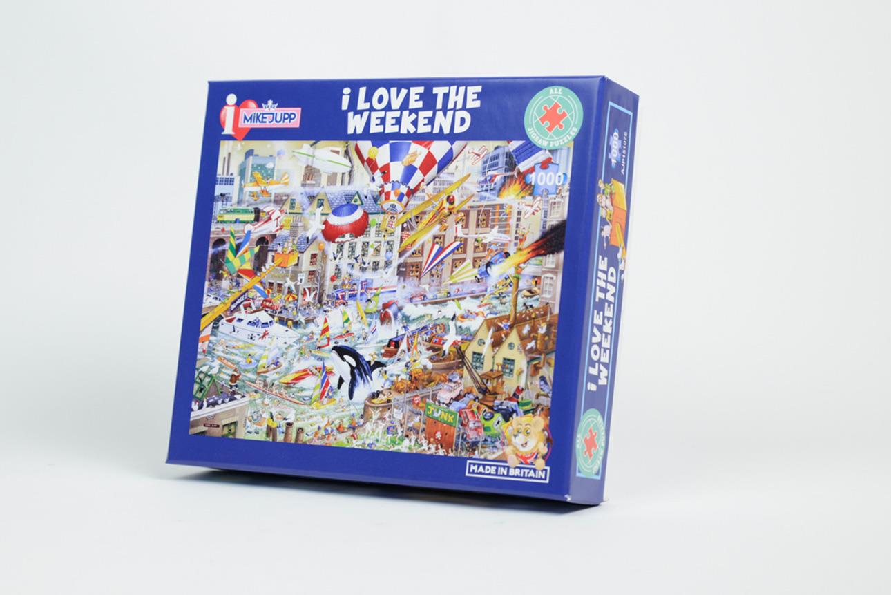 Mike Jupp I Love the Weekend 1000 Piece Jigsaw Puzzle