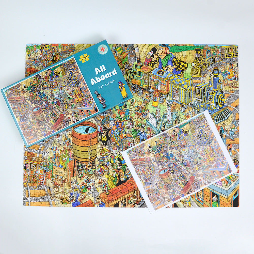 All Aboard - Len Epstein 1000 Piece Jigsaw Puzzle