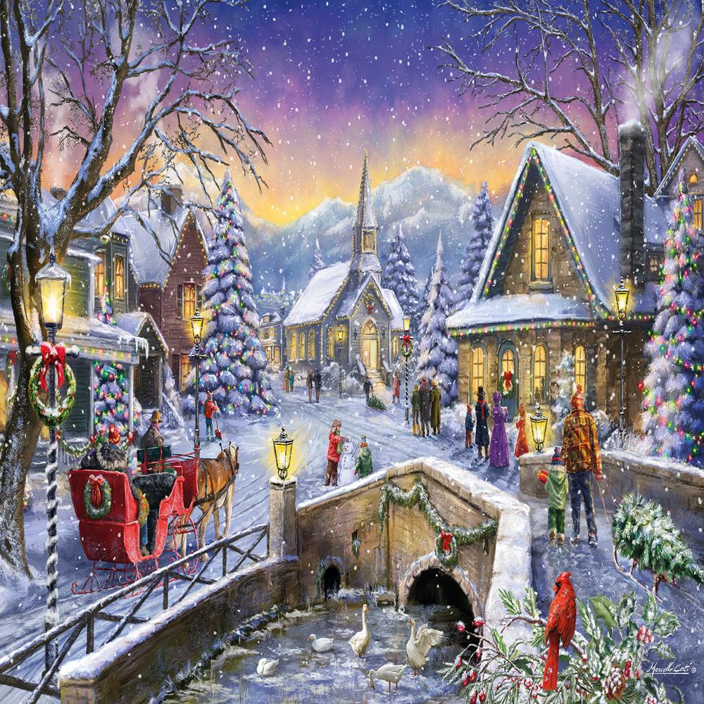 2024 Countdown to Christmas 1000 Piece Jigsaw Puzzle Bundle