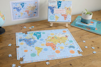 Prisoners of Geography World Map 500 Piece Jigsaw Puzzle