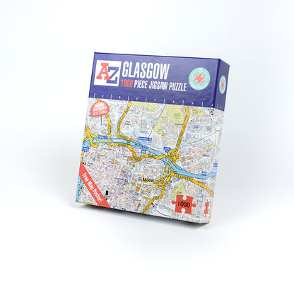 A to Z Map of  Glasgow 1000 Piece Jigsaw