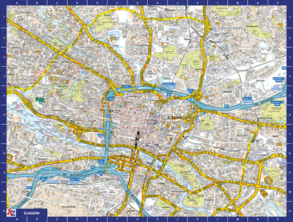 A to Z Map of  Glasgow 1000 Piece Jigsaw