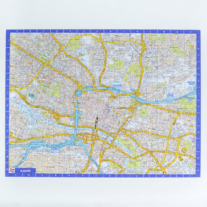 A to Z Map of  Glasgow 1000 Piece Jigsaw