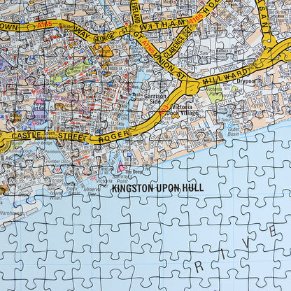 A to Z Map of  Kingston Upon Hull 1000 Piece Jigsaw