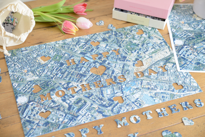 Hometown Mother's Day UK Map Jigsaw Puzzle