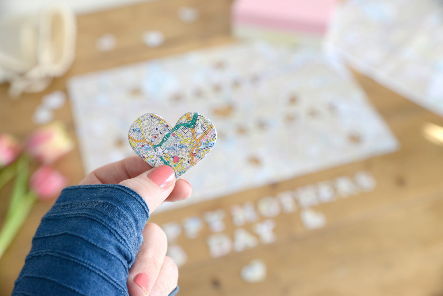 Hometown Mother's Day UK Map Jigsaw Puzzle