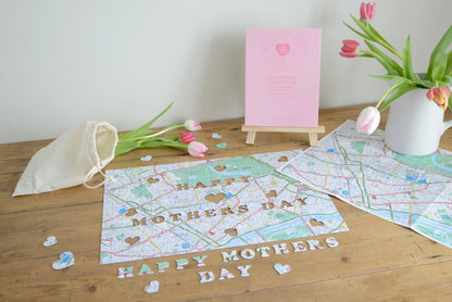 Hometown Mother's Day UK Map Jigsaw Puzzle