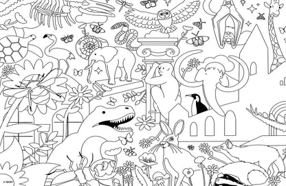 Natural History Museum Colouring Jigsaw 2 x 100 Piece Puzzle Set