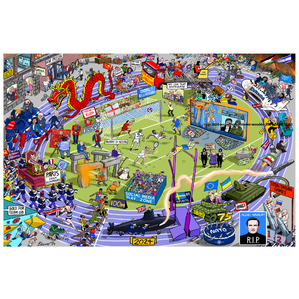 2024 According to Blower 1000 or 300 Piece Jigsaw Puzzle