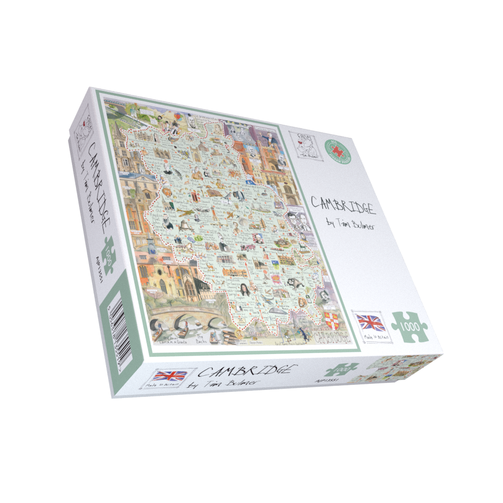 Tim Bulmer 'Map of Cambridge 1000 Piece Jigsaw Puzzle'