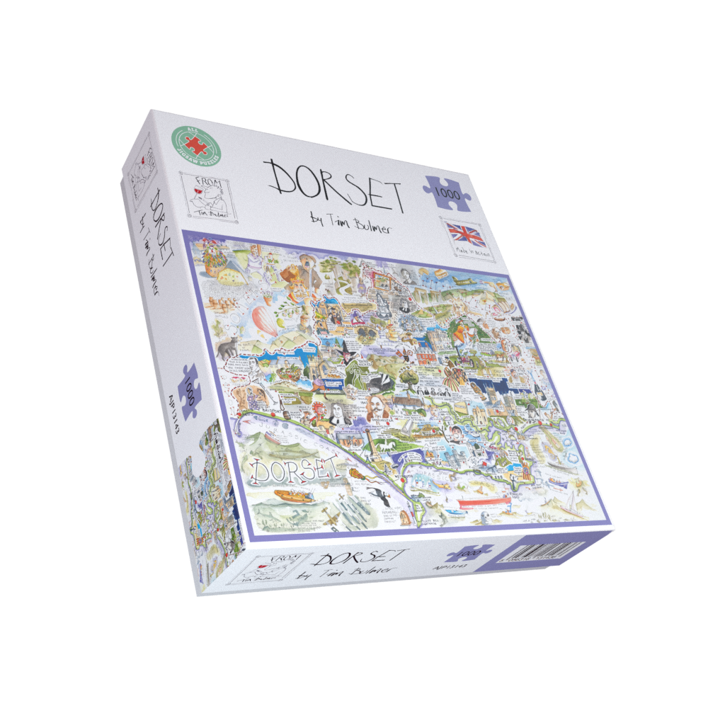 Map of Dorset - Tim Bulmer 1000 Piece Jigsaw Puzzle