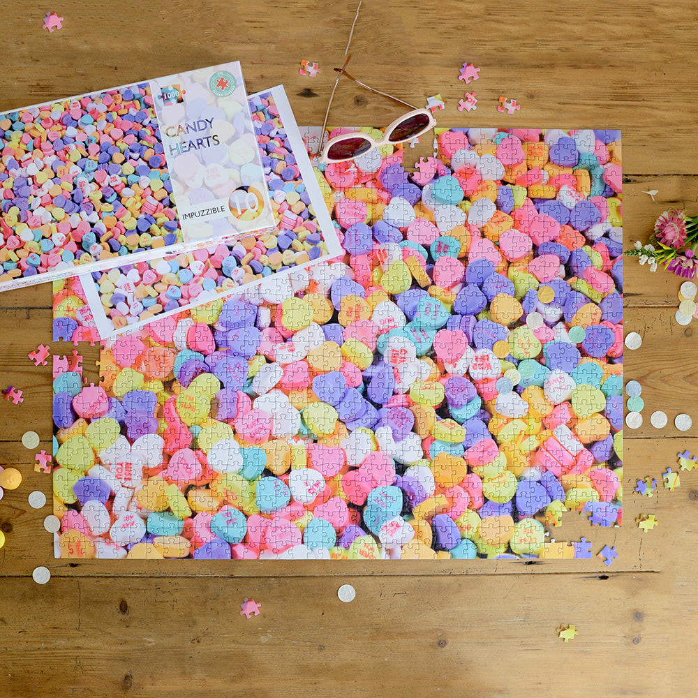 Candy Hearts  - Impuzzible No.10   - 1000 Piece Jigsaw Puzzle