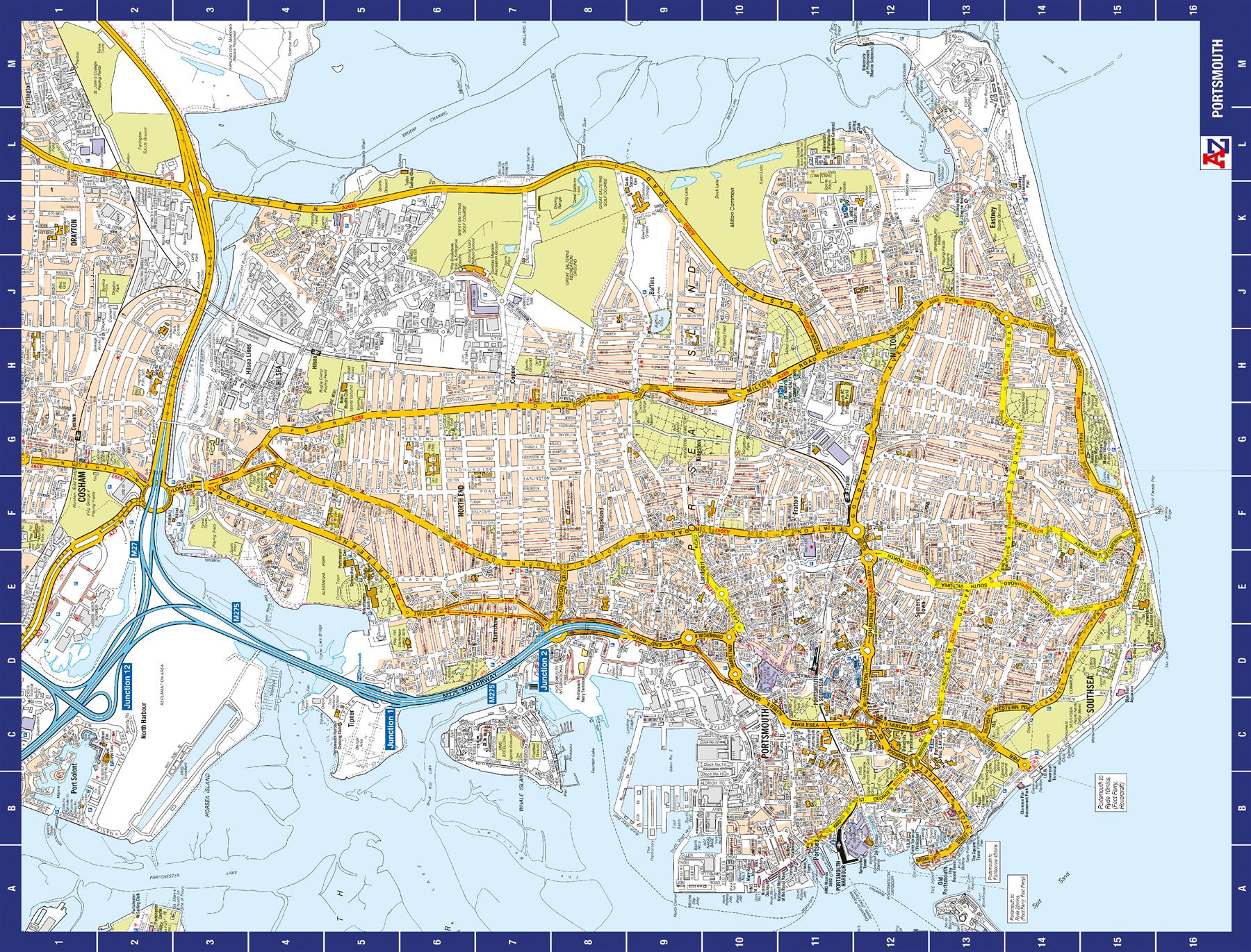 A To Z Map Of Portsmouth 1000 Piece Jigsaw Butler And Hill UK   E845a073 6499 4278 A3b5 Ca3fe629ded7 