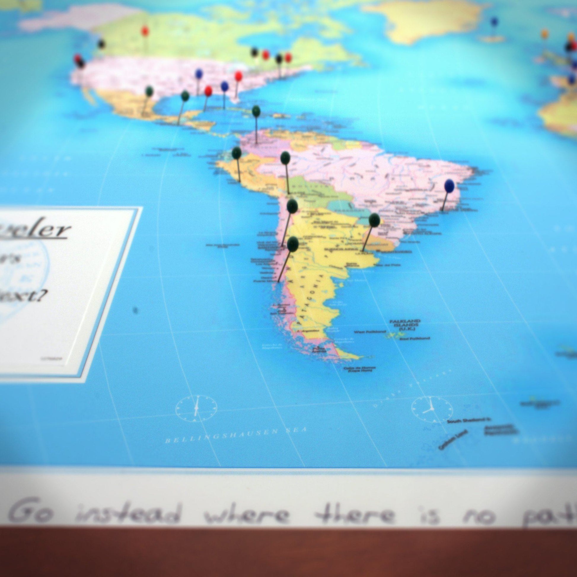 Maps - World Traveler Personalized Wall Map