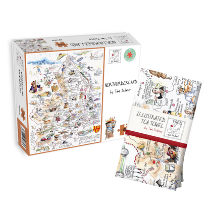 Tim Bulmer's Northumberland Jigsaw & Tea Towel Gift Bundle